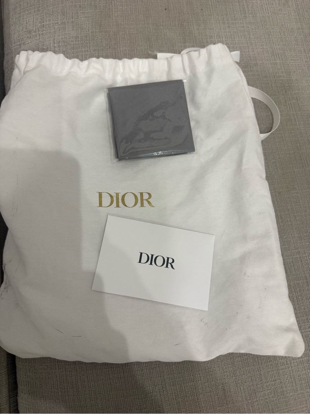 Dior Women’s Navy Blue Christian Dior Visor with White Logo Shield - Picture 6 of 7